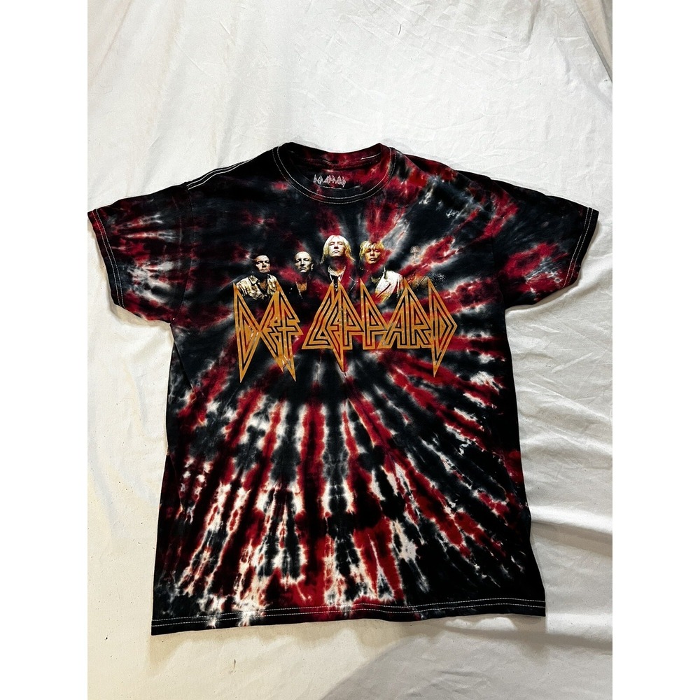 Def Leppard T Shirt  Tie-Dye  Short Sleeve Size M /298